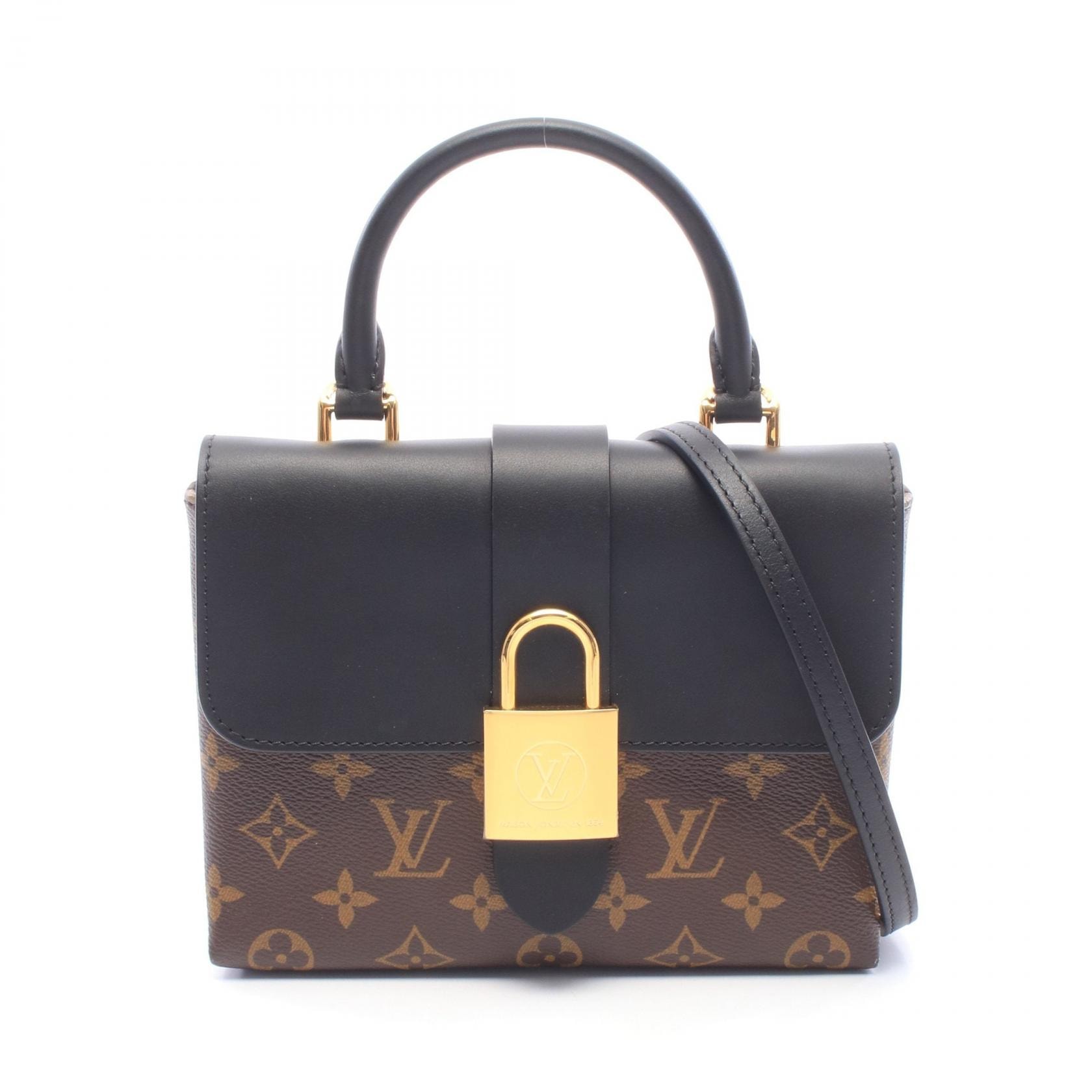ルイ・ヴィトン LOUIS VUITTON ロッキー BB モノグラム ノワール 2WAY ハンドバッグ バッグ PVCコーティングキャンバス レザー レディース ブラウン系 / ブラック系 M44141 【中古】