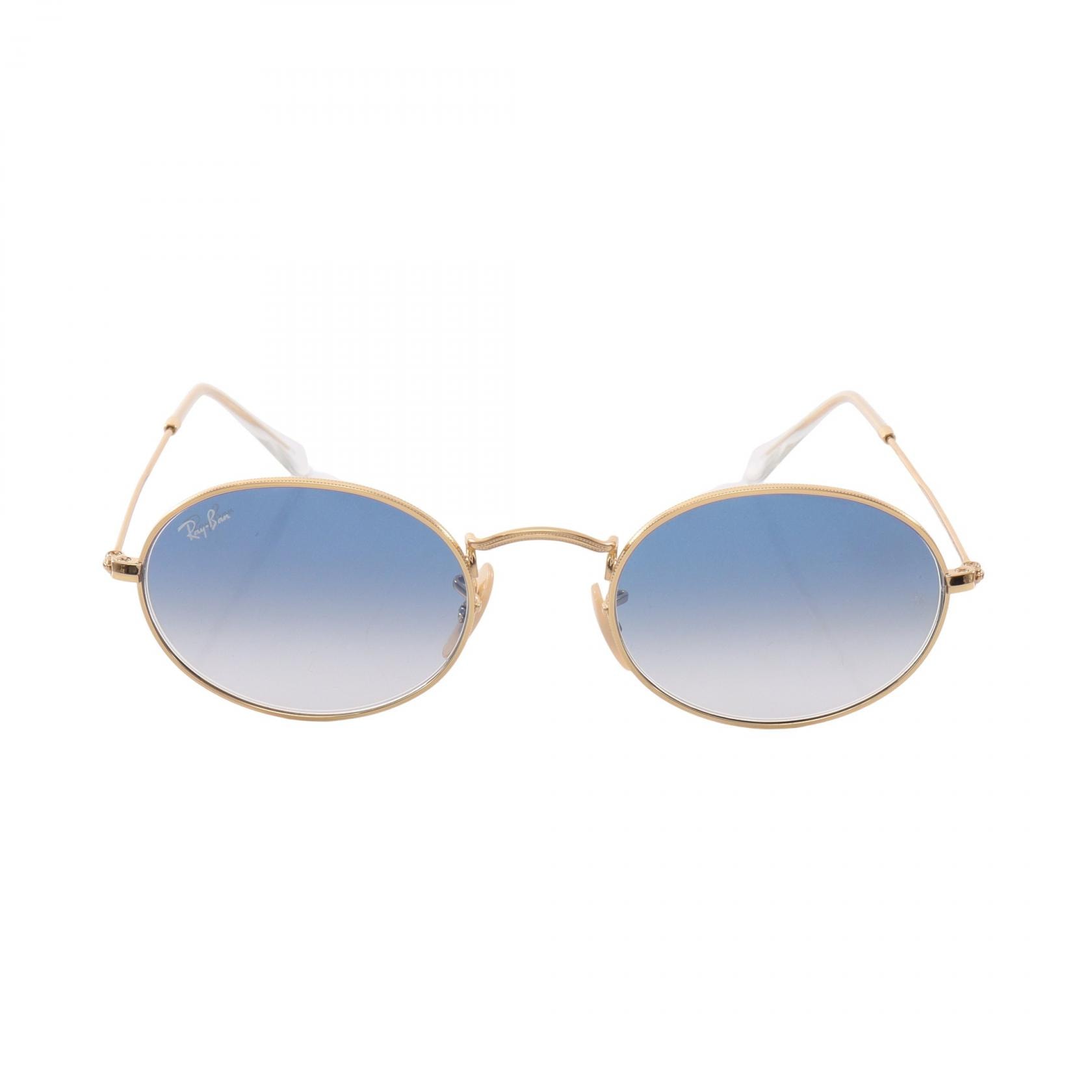 レイバン Ray-Ban ラウンド サングラス 衣料品 GP / プラスチック レディース ゴールド系 / ブルー系 RB3447N 【中古】