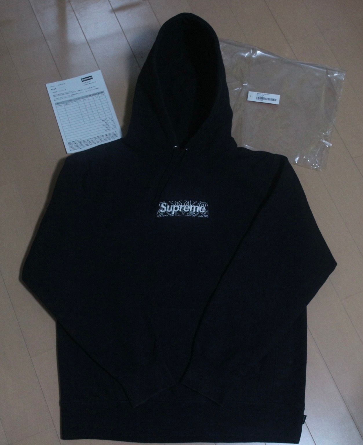 Supreme Bandana Box Logo Hooded Sweatshirt "Black"