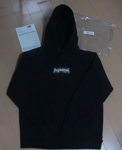 Supreme Bandana Box Logo Hooded Sweatshirt "Black"