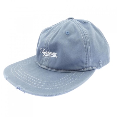 シュプリーム SUPREME DISTRESSED SCRIPT 6- キャップ