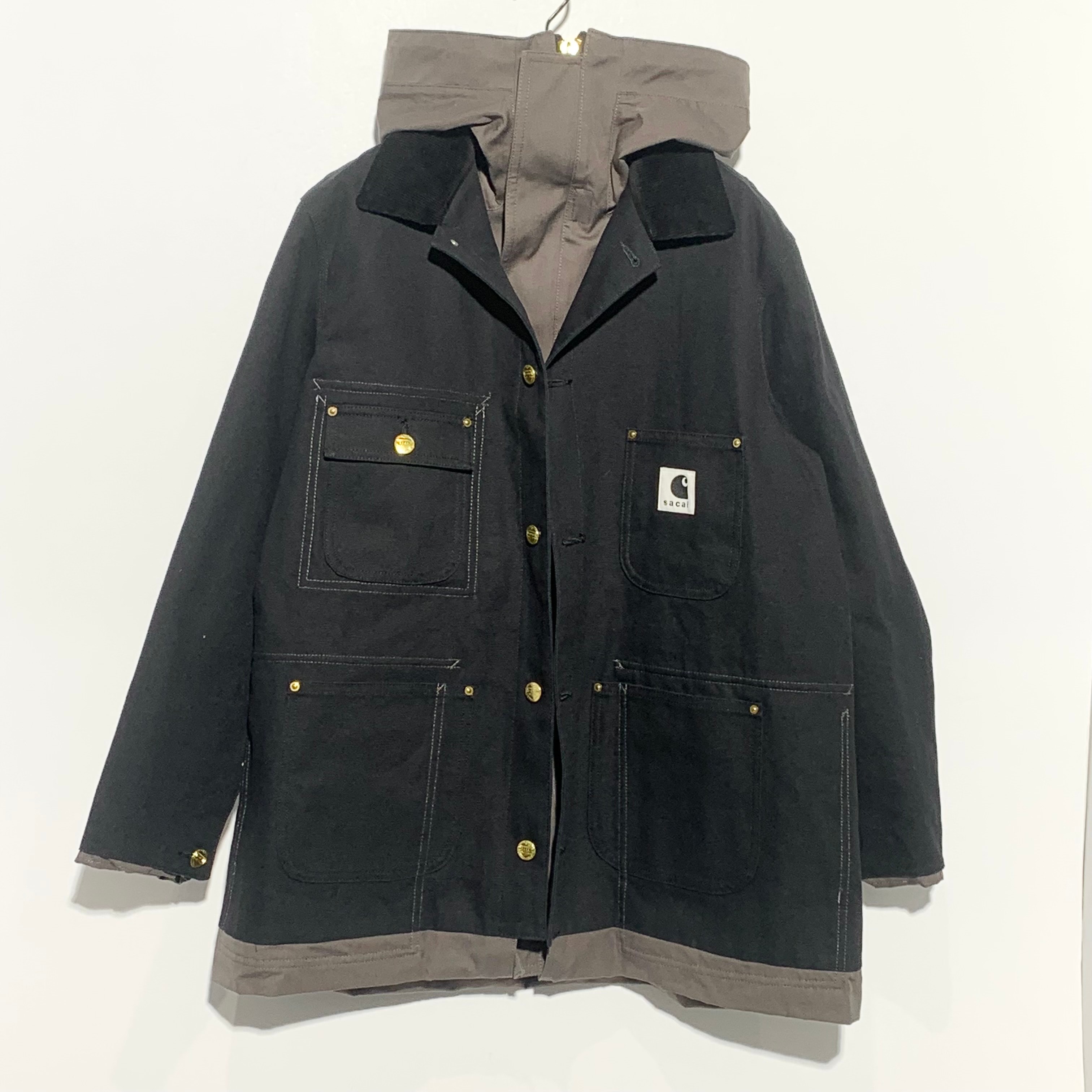 Carhartt WIP × sacai Reversible Duck Coat "Black"
