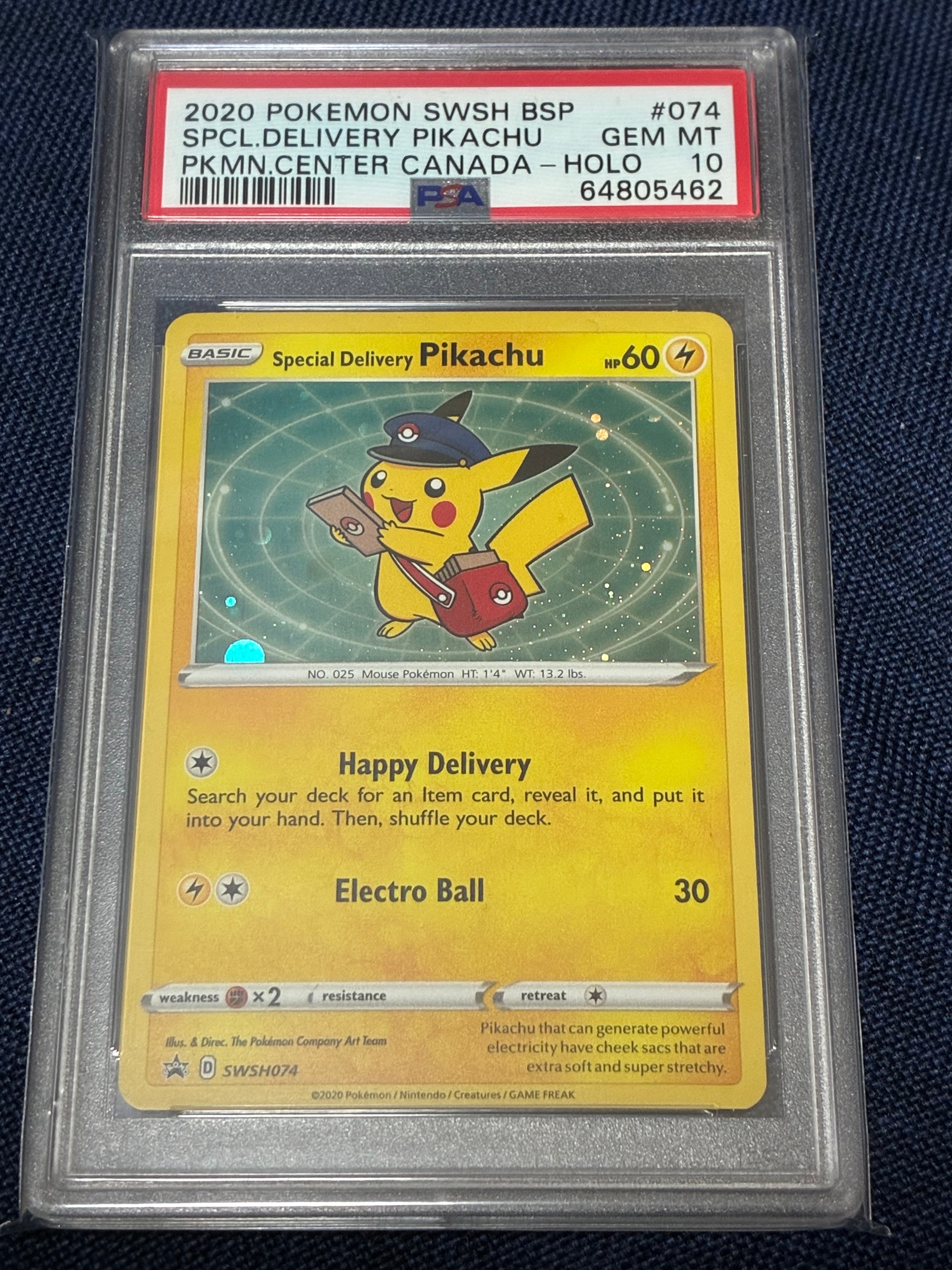 スペシャルデリバリーピカチュウ P [SWSH074]【英語版】(ソード&シールド「プロモーションカード」)