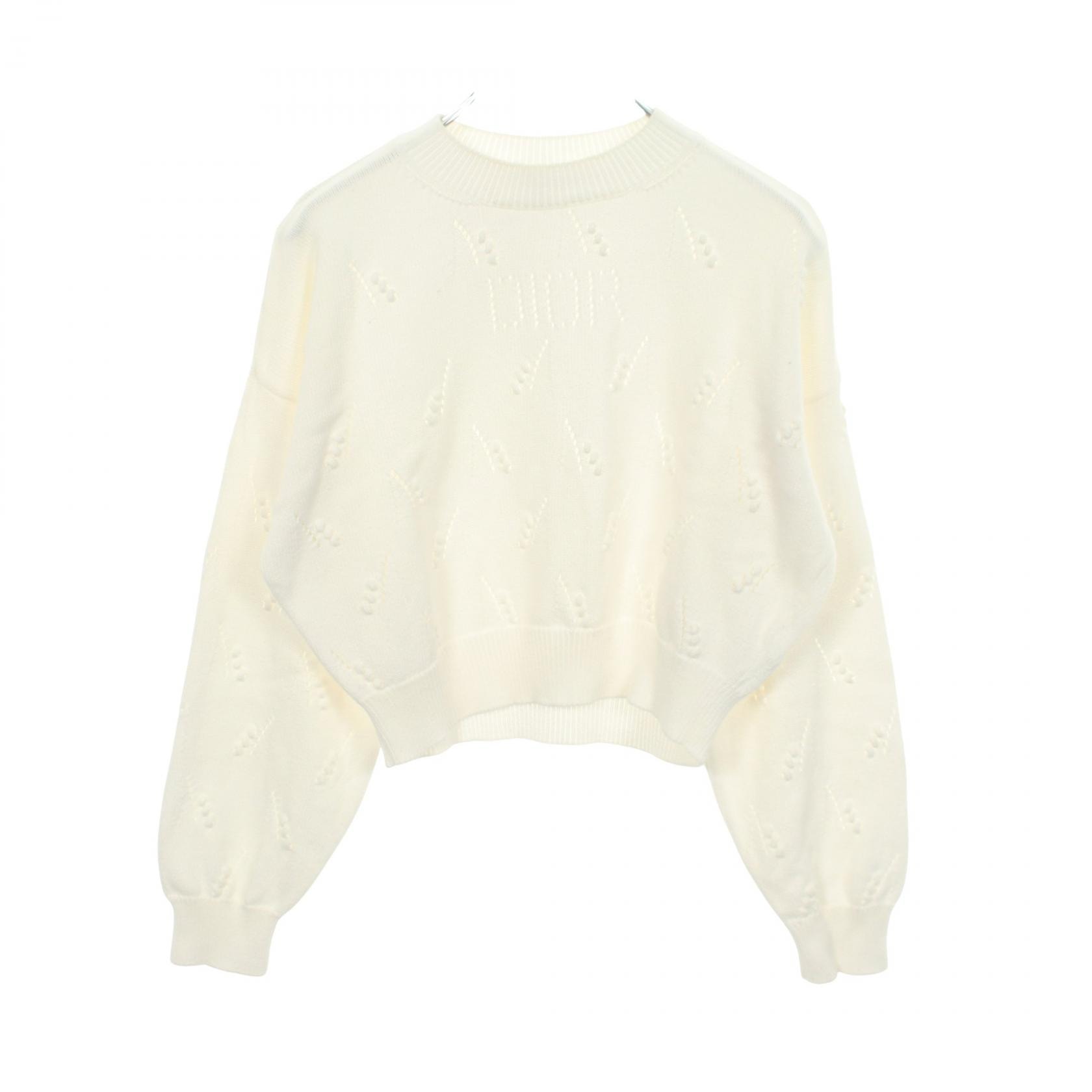 ディオール Dior ニット マリニエール ロゴ キッズ ニット 衣料品 トップス コットン レディース ホワイト系 3WBM14PULB 【中古】
