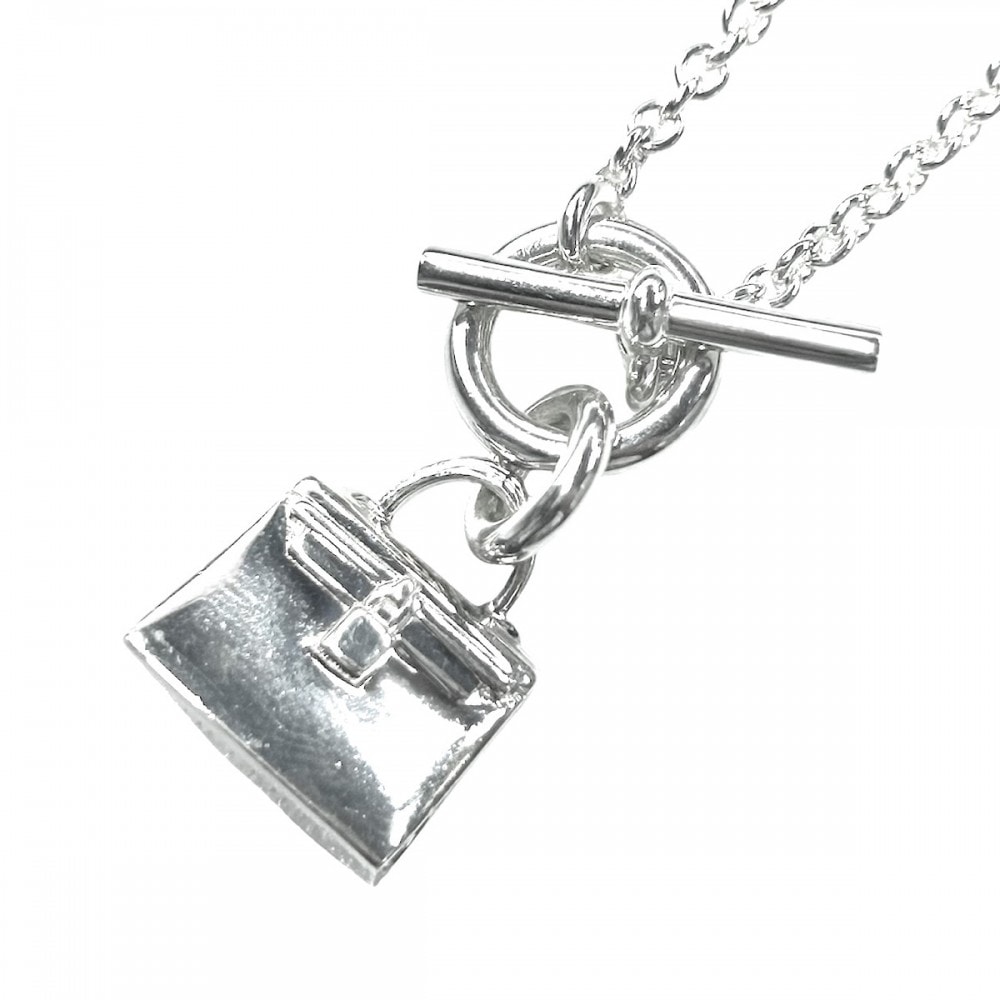 HERMES エルメス ネックレス ペンダント アミュレットケリー  バッグモチーフ  アクセサリー シルバー925    レディース 約10.3g【中古品】
