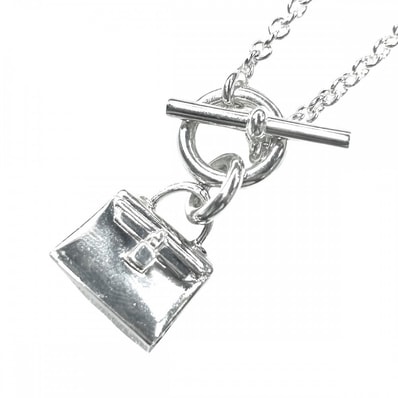 HERMES エルメス ネックレス ペンダント アミュレットケリー バッグモチーフ アクセサリー シルバー925 レディース 約10.3g【中古品】