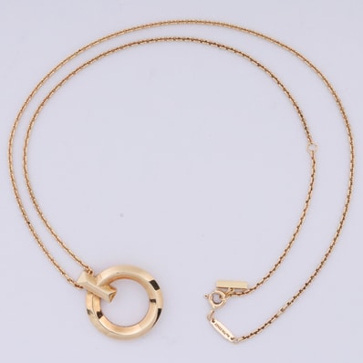 Tiffany & Co. Tiffany T T1 Circle Pendant Small 18K "Yellow Gold"