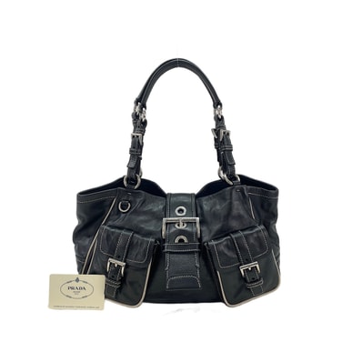 プラダ PRADA レザー トートバッグ【中古】