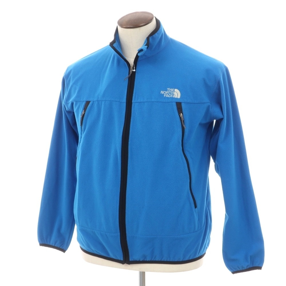【中古】ザノースフェイス THE NORTH FACE ポリエステル スタンドカラー フリースジャケット ブルー【サイズL】【メンズ】