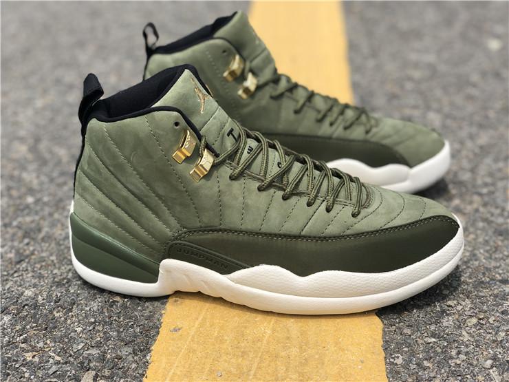 NIKE AIR JORDAN 12 OLIVE CANVAS