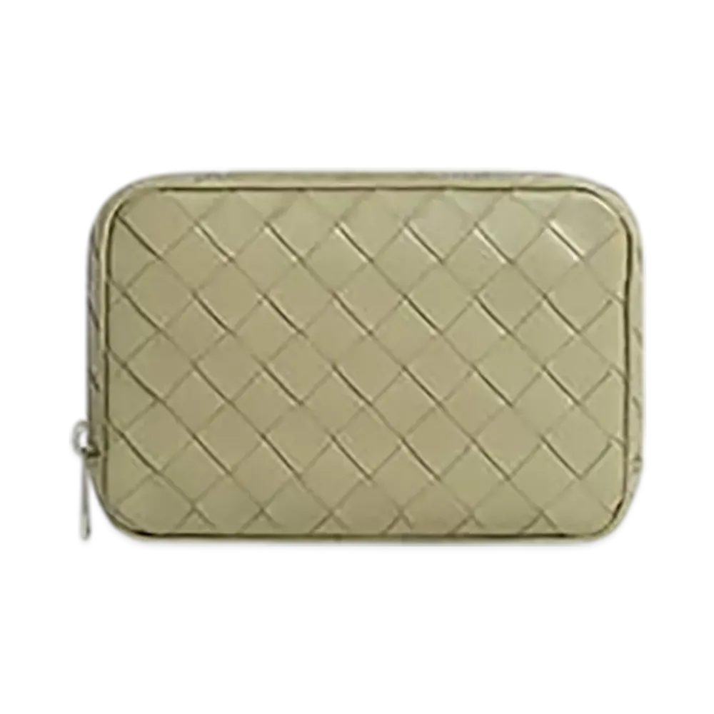 Bottega Veneta Intrecciato Small Organizer "Travertine"