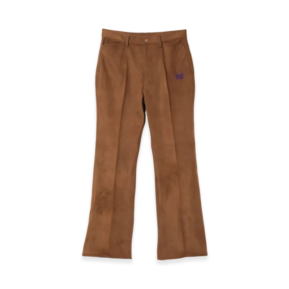 NEEDLES Boot-Cut Jean - Synthetic Suede "Brown"