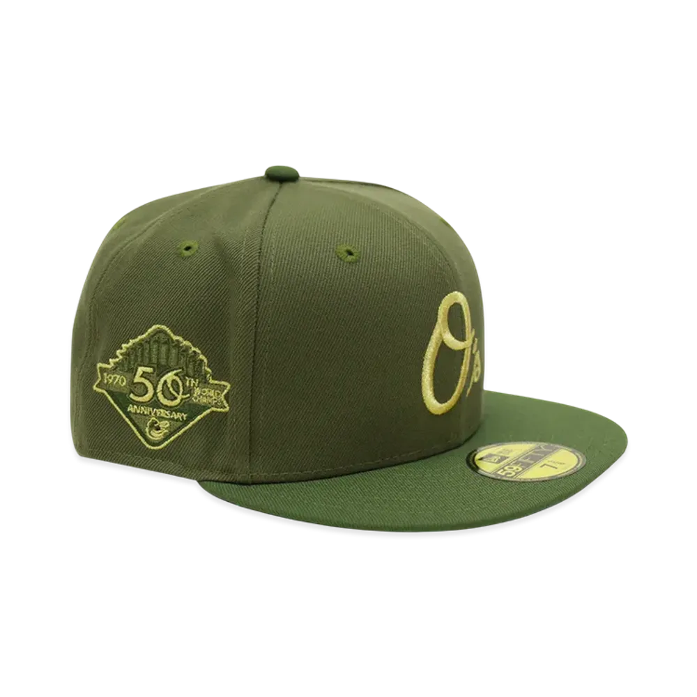NEW ERA x THE CAP 'Golden WS' 59Fifty Baltimore Orioles "Green"