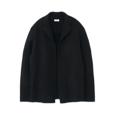 YOKE Cashmere Knit Jakcet "Black"