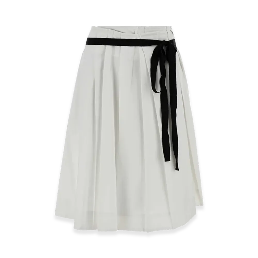 PRADA Women's Gabardine Skirt "White"