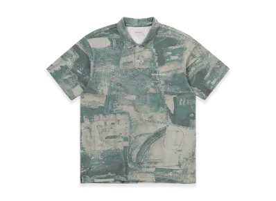 thisisneverthat T-Logo S/S Jersey Polo "Denim Patchwork"