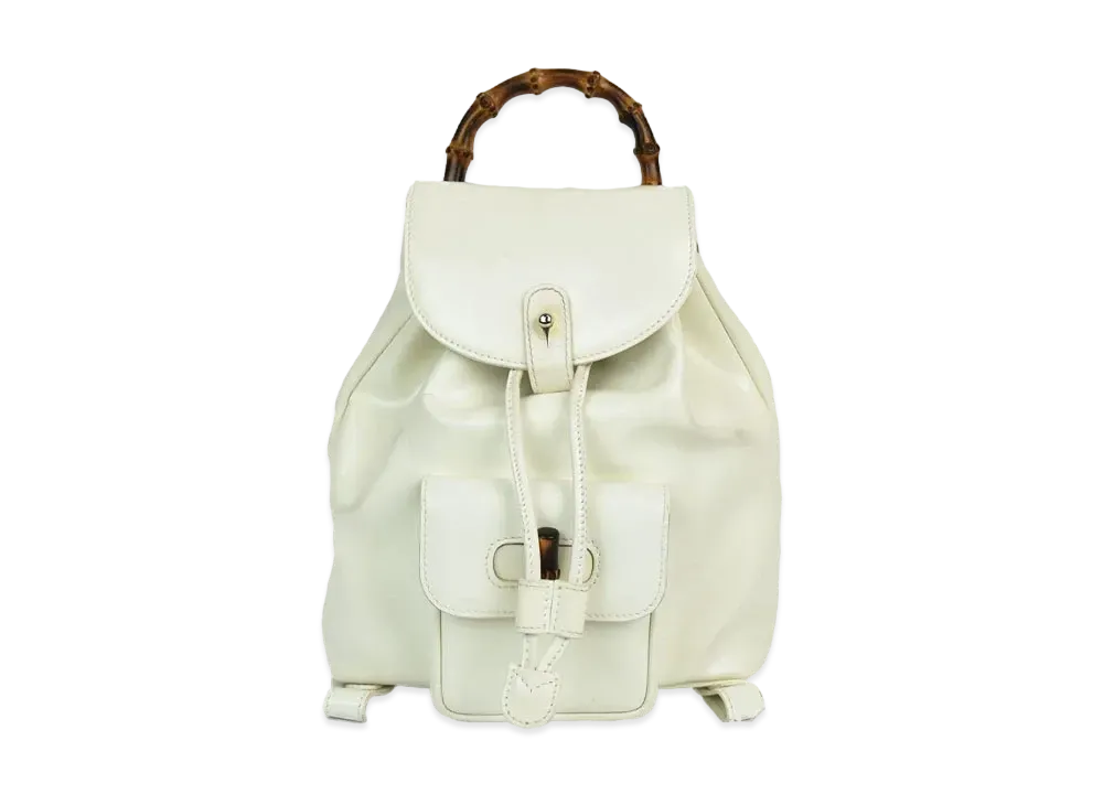 グッチ バックパック ミニ バンブー レザー 