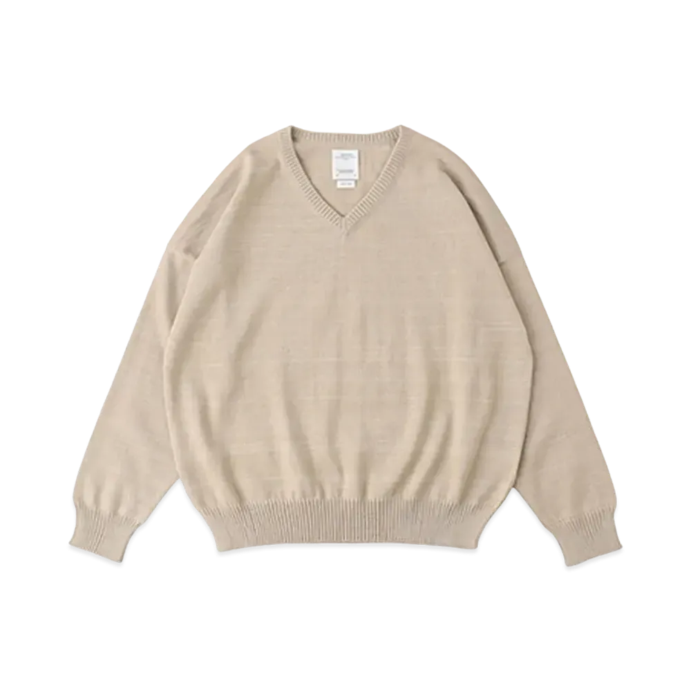 visvim AMPLUS V-NECK KNIT L/S "Ivory"