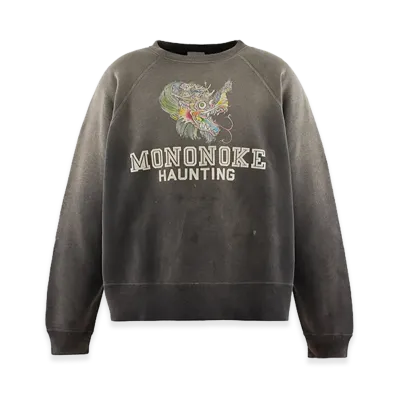mononoke made Crew Neck Sweat/Dragon "Charcoal"
