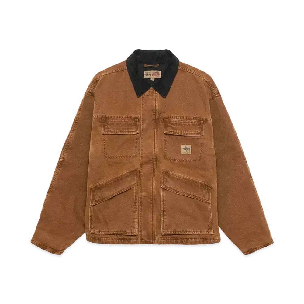 Stussy Washed Canvas Shop Jacket "Bronze"