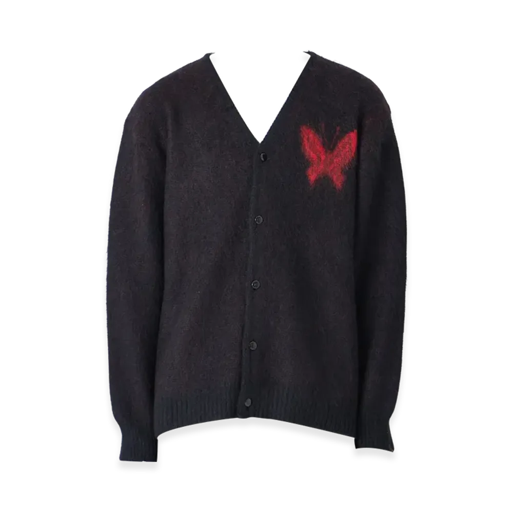 NEEDLES x Studious Mohair Papillon 1 Cardigan "Black"
