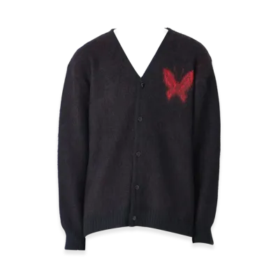 NEEDLES x Studious Mohair Papillon 1 Cardigan "Black"
