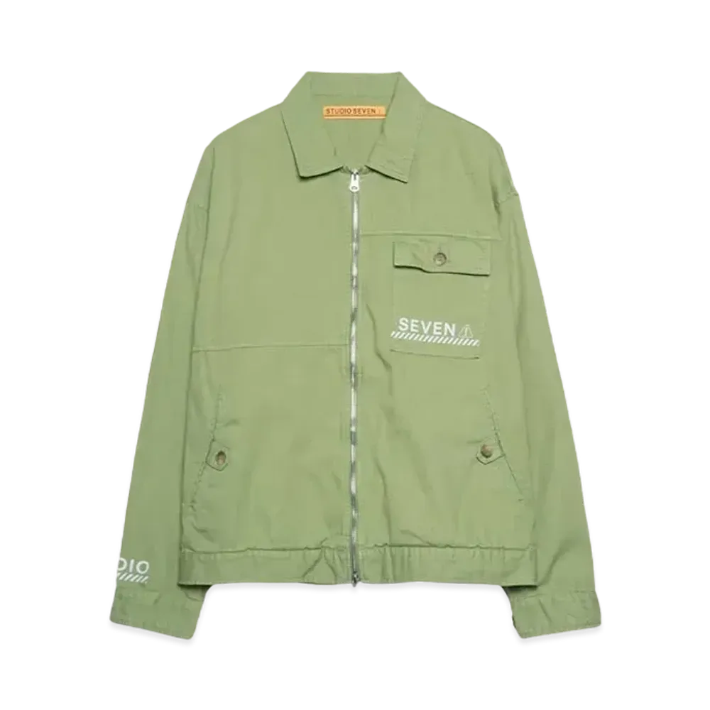 STUDIO SEVEN OVERDYE COVERALL "GREEN"