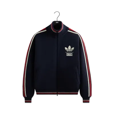 Kith x adidas Football Knit Full-Zip Jacket "LegendInk"