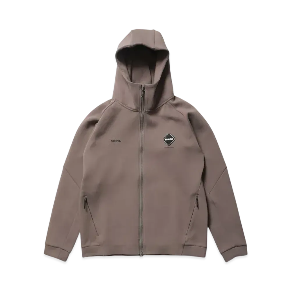 F.C.Real Bristol Ventilation Training Hoodie "Light Brown"