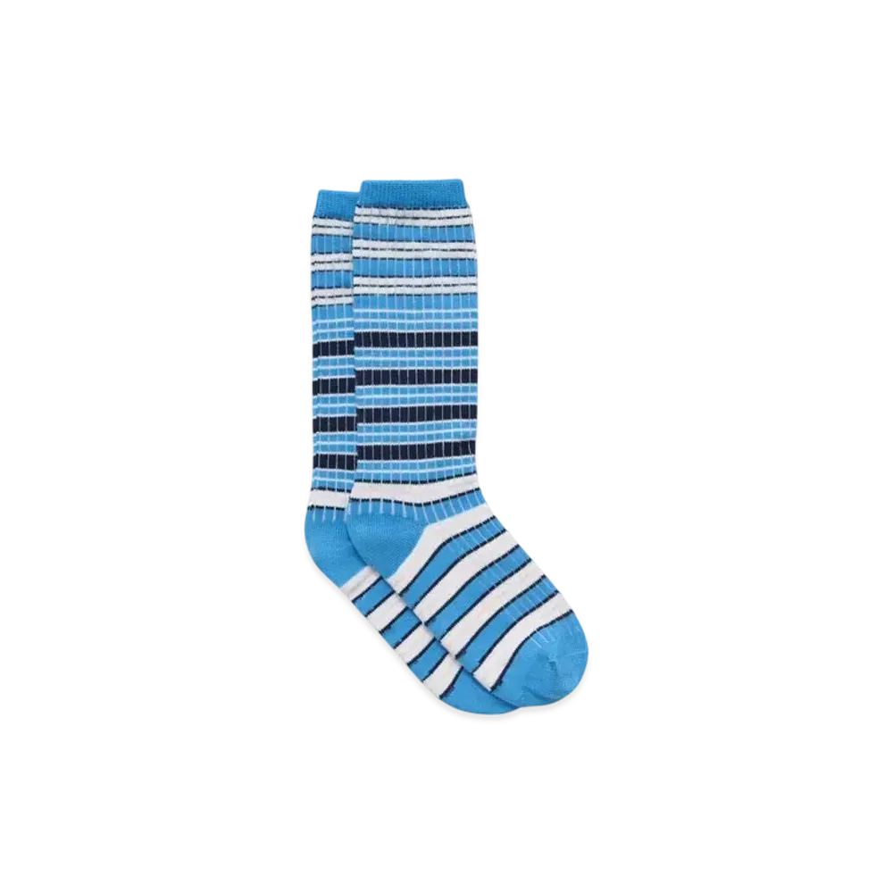 Marni Men's Striped Cotton Socks "Blue Lilac"