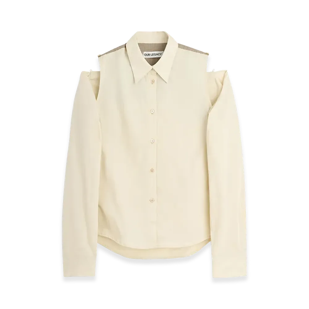 OUR LEGACY Women's Slip Shirt "Eggshell Plainview Cotton"