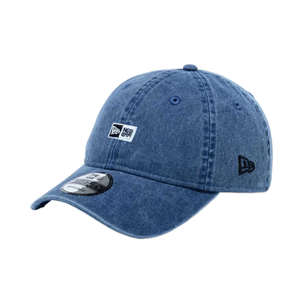 NEW ERA 9Twenty Acid Wash Box Logo "Navy"