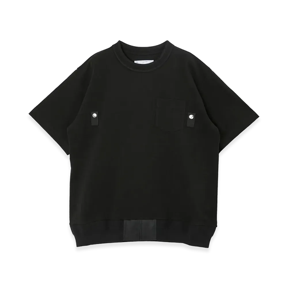 sacai Cotton Jersey T-Shirt "Black"