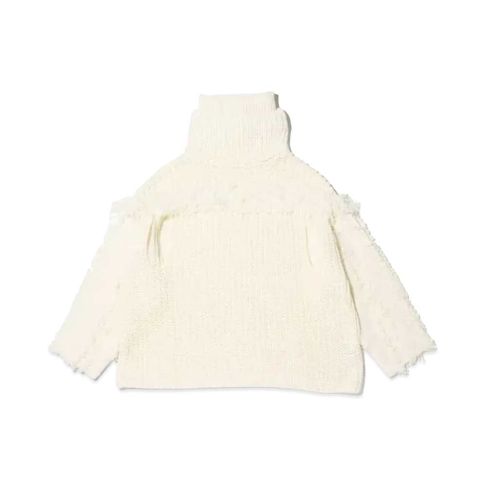 atmos pink Fringe Knit "Ivory"