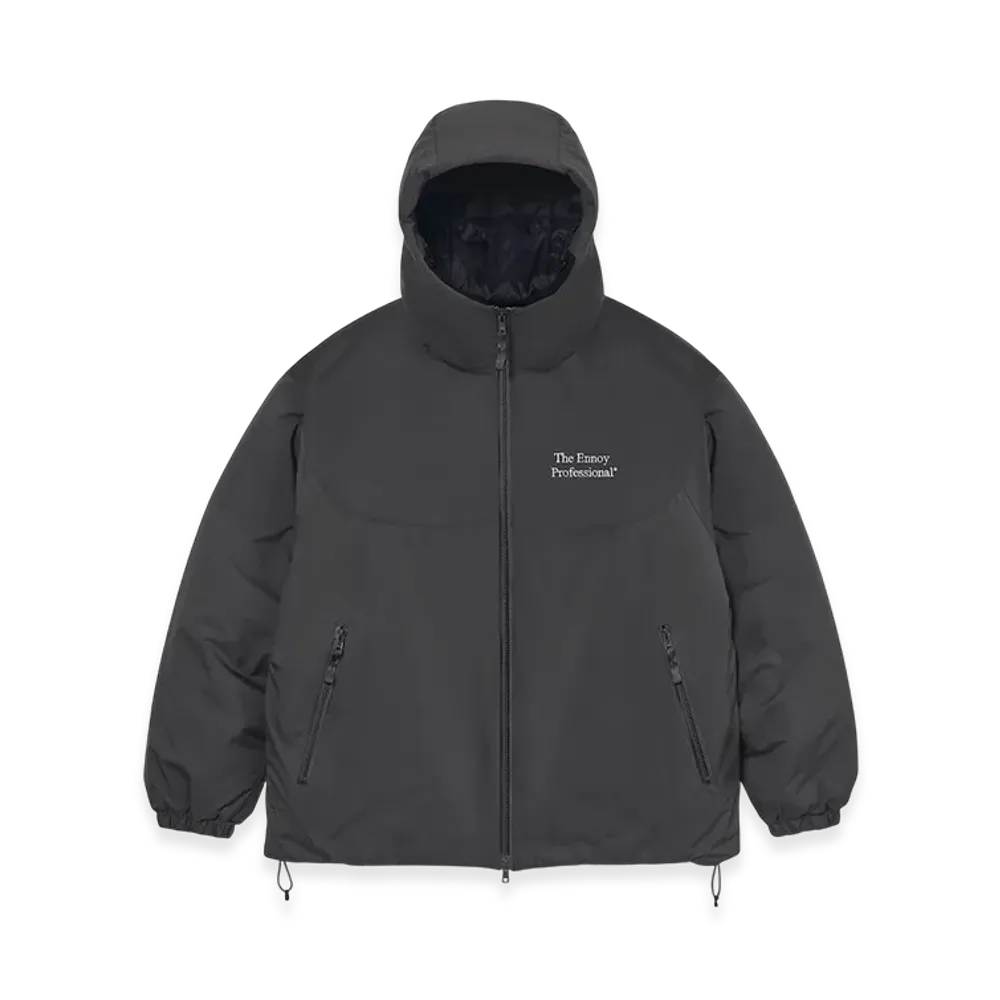 ENNOY Stylistshibutsu Padded Nylon Hoodie "Gray" (25AW)
