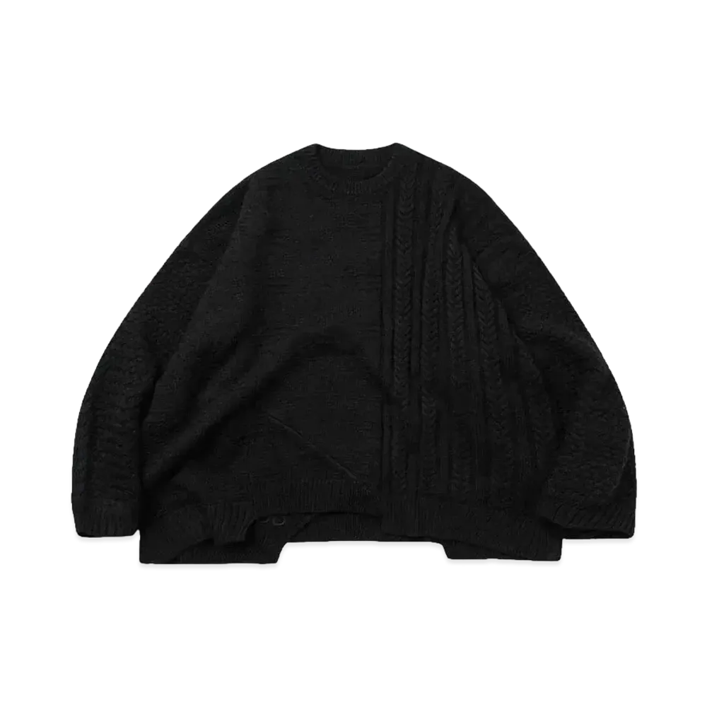GOOPiMADE® X TIGHTBOOTH Colossal Knit Sweater "Black"