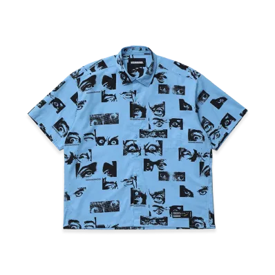 NEIGHBORHOOD Eyes Pattern Shirt SS "Blue"