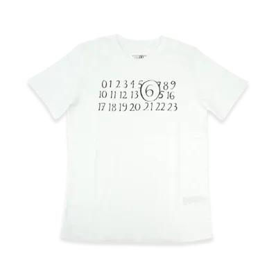 MM6 Maison Margiela Kids Numeric Logo T-Shirt "White"