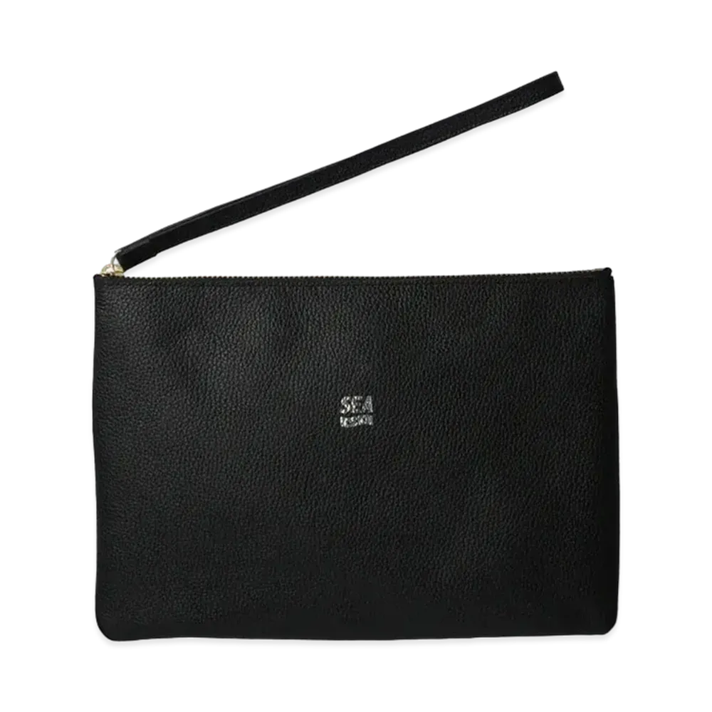 WIND AND SEA x GOD SELECTION XXX Leather Pouch "Black"