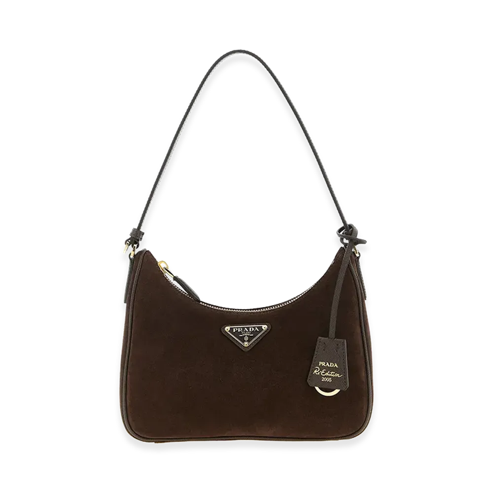PRADA Women's Re-Edition 2005 Mini Shoulder Bag "Brown"