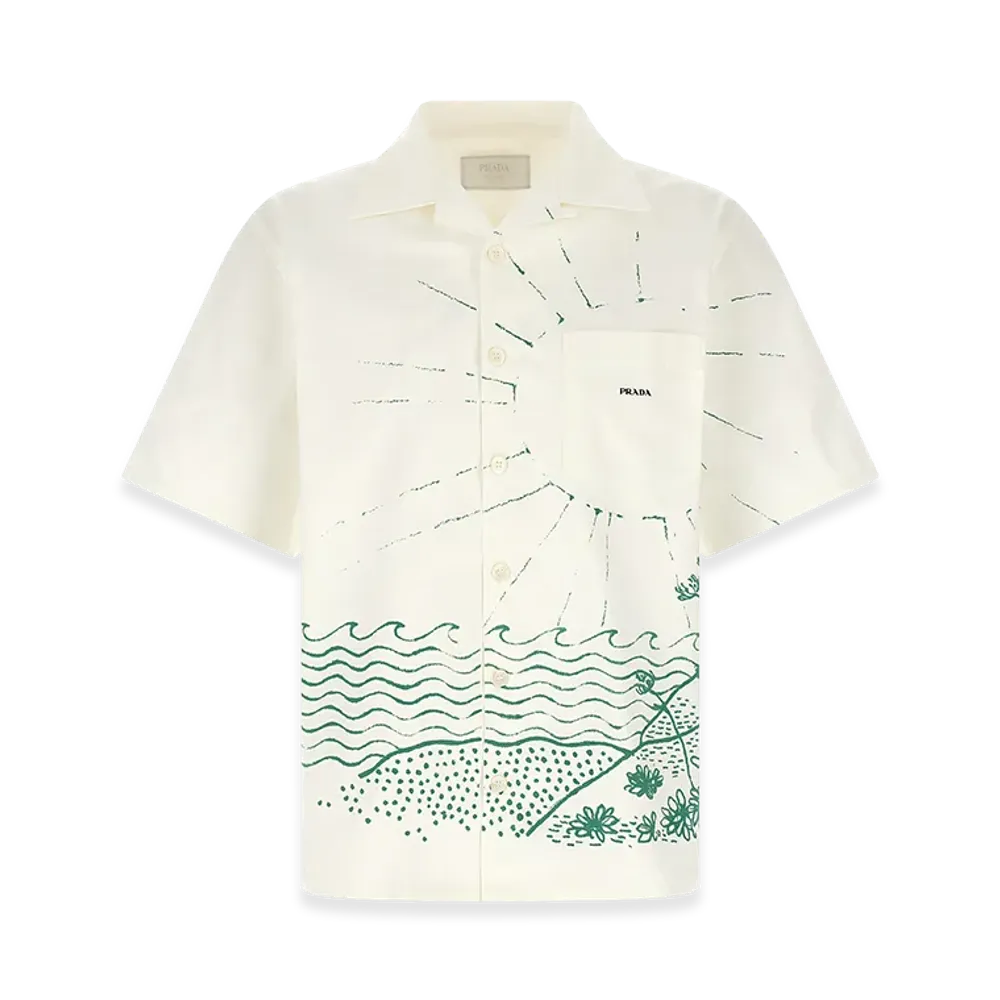 PRADA 'Cabin' Bowling Shirt "Green"