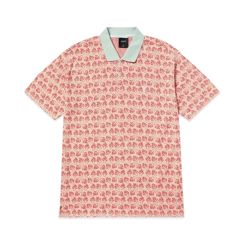 HUF Summer 25 Microdose Knit Polo "Red"