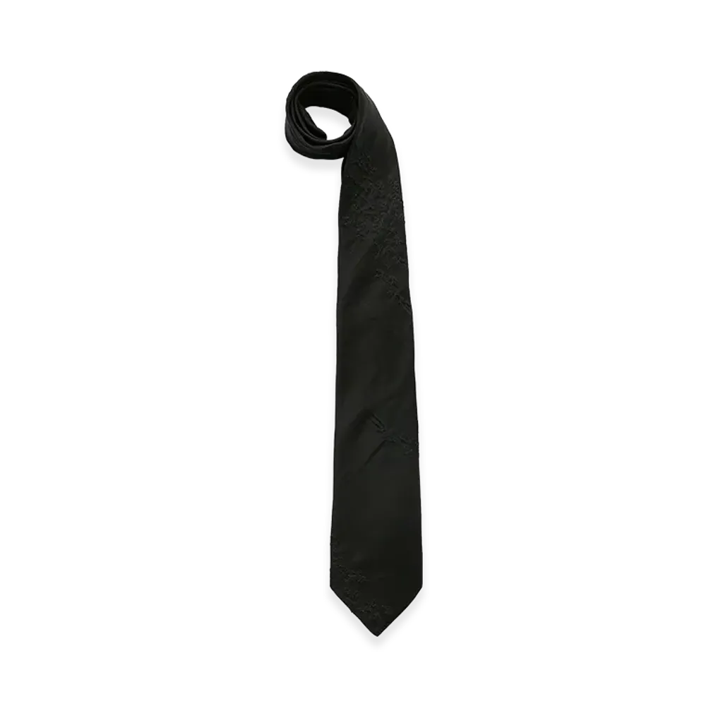 OUR LEGACY Tie "Noir Bloom Ethereal Veil"