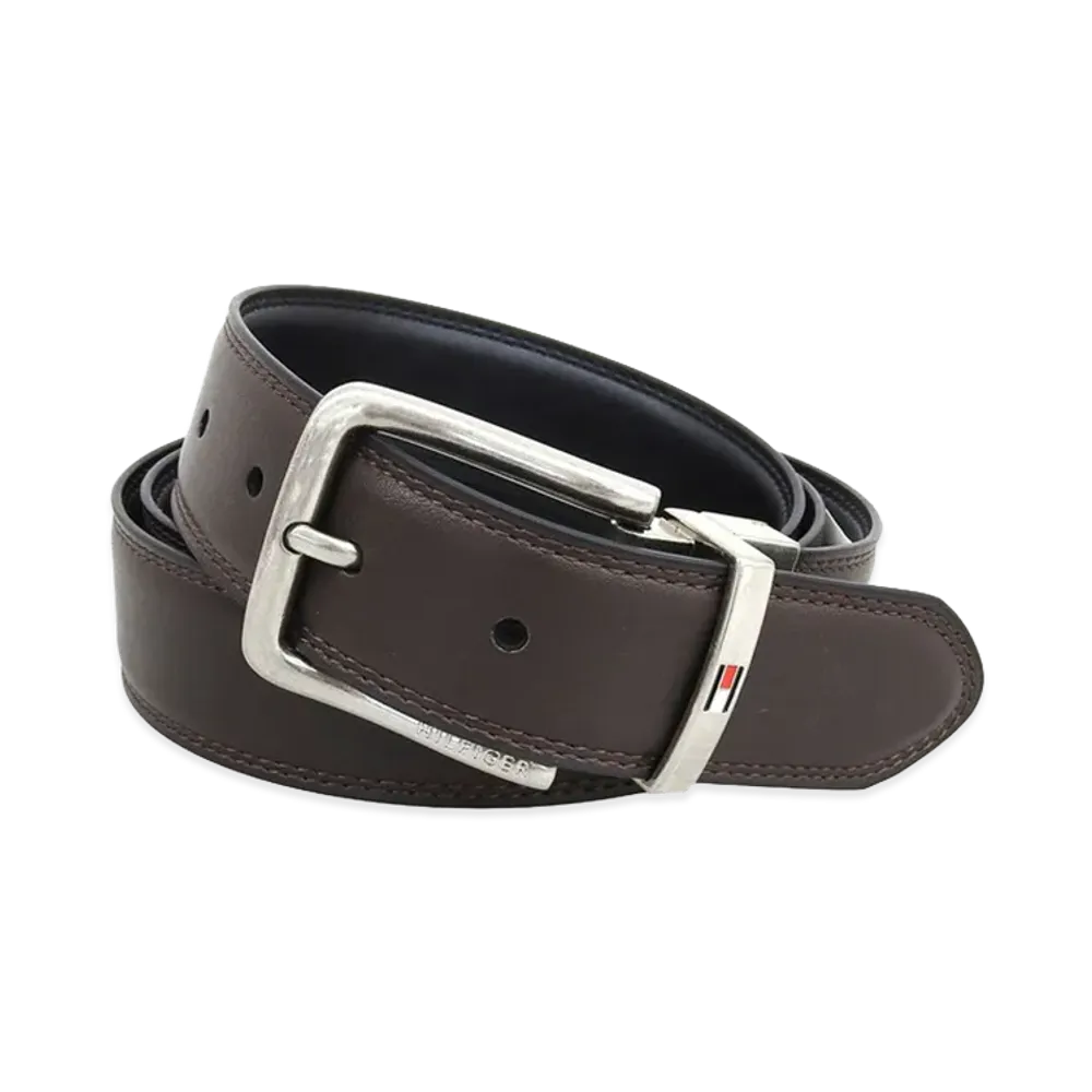 TOMMY HILFIGER 42/105 Leather Belt "Brown/Black"