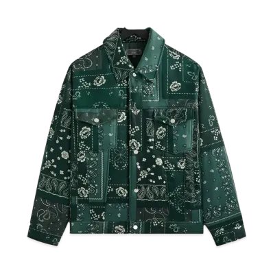 Kith Puffed Jase Satin Trucker Jacket "Stadium"