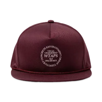 WTAPS Militia / Cap / CTPL. Twill. Ingredients "Burgundy"
