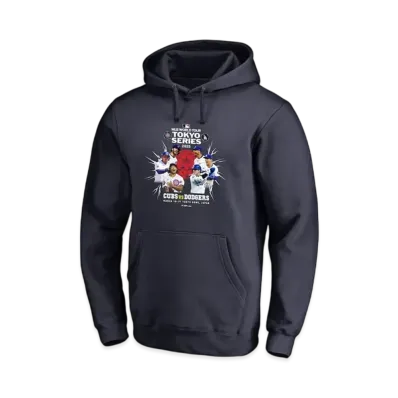 MLB Fanatics Chicago Cubs vs Los Angeles Dodgers MLB Tokyo Series Opening Game Hoodie Parka Kids "Navy"