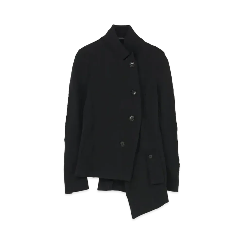 Yohji Yamamoto Y's STRIPE JACQUARD POCKET ASSYME JACKET "Gray"
