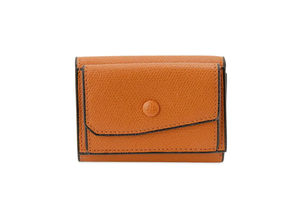 Valextra Tri-fold Wallet "Orange"