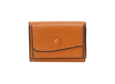 Valextra Tri-fold Wallet "Orange"
